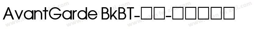 AvantGarde BkBT-西方字体转换